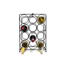 Minghou high quality metal black wire wine bottle holder Countertop wine racks